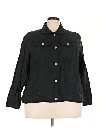 Jones & Co 3/4 Sleeve Button-Down Shirt (view 1)