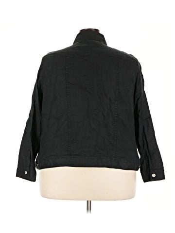 Jones & Co 3/4 Sleeve Button-Down Shirt (view 2)