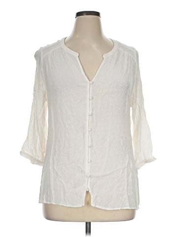 Rose + Olive 3/4 Sleeve Blouse (view 1)