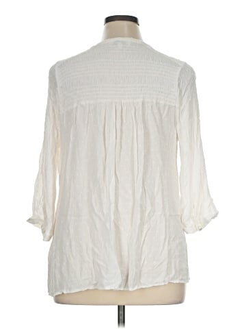 Rose + Olive 3/4 Sleeve Blouse (view 2)
