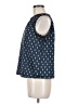 Ann Taylor LOFT 100% Polyester Blue Sleeveless Blouse Size M - photo 5