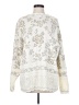 Holiday Time Paisley Ivory Pullover Sweater Size 5 - photo 1