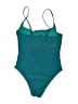 Unbranded Solid Teal One Piece Swimsuit Size 4X - photo 2