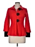 Joseph Ribkoff Solid Black Red Coat Size 6 - photo 1