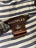 MULTIPLES 100% Lyocell Stripes Gray 3/4 Sleeve Button-Down Shirt Size S - photo 7