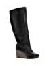 Ugg 100% Leather Black Boots Size 9 1/2 - photo 1