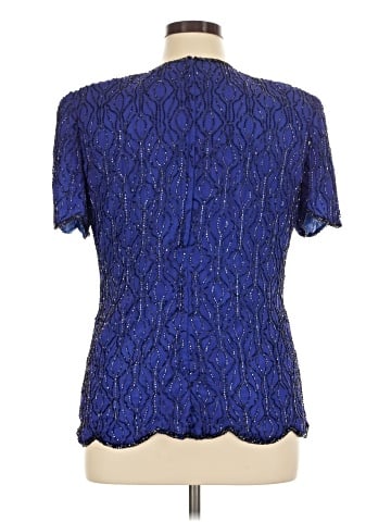 Papell Boutique Evening Short Sleeve Blouse (view 2)