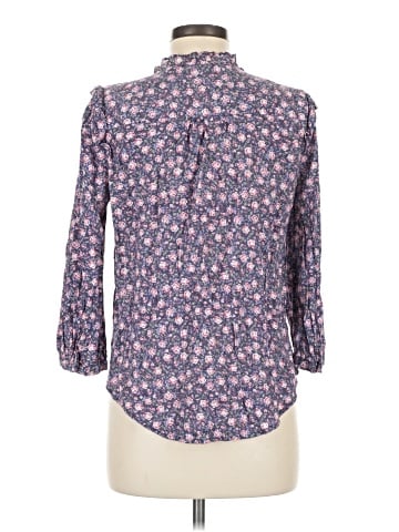 LC Lauren Conrad 3/4 Sleeve Button-Down Shirt (view 2)