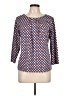 Talbots Blue 3/4 Sleeve Blouse Size Lg Petite - photo 1