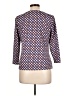 Talbots Blue 3/4 Sleeve Blouse Size Lg Petite - photo 2