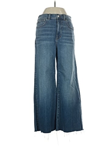 Madewell Flared Wide-Leg Crop Jeans in Oneida Wash (view 1)