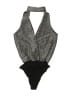 Charlotte Russe 100% Polyester Silver Bodysuit Size S - photo 2