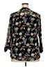 Cocomo Floral Black 3/4 Sleeve Blouse Size 2X - photo 2