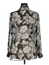 CAbi Paisley Silver Long Sleeve Blouse Size XL - photo 2