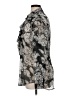 CAbi Paisley Silver Long Sleeve Blouse Size XL - photo 5