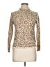 J.Crew 100% Merino Wool Animal Print Tan Wool Pullover Sweater Size L - photo 1