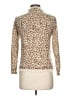 J.Crew 100% Merino Wool Animal Print Tan Wool Pullover Sweater Size L - photo 2