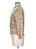 J.Crew 100% Merino Wool Animal Print Tan Wool Pullover Sweater Size L - photo 5