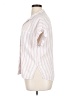 Dear John 100% Cotton Stripes Pink Short Sleeve Blouse Size XL (estimated) - photo 5