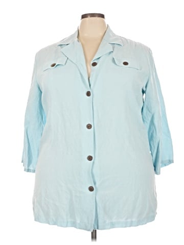 Monterey Bay Clothing Company 3/4 Sleeve Button-Down Shirt (view 1)