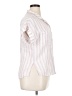 Dear John 100% Cotton Stripes Pink Short Sleeve Blouse Size XL (estimated) - photo 4