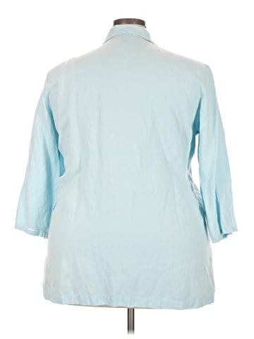 Monterey Bay Clothing Company 3/4 Sleeve Button-Down Shirt (view 2)