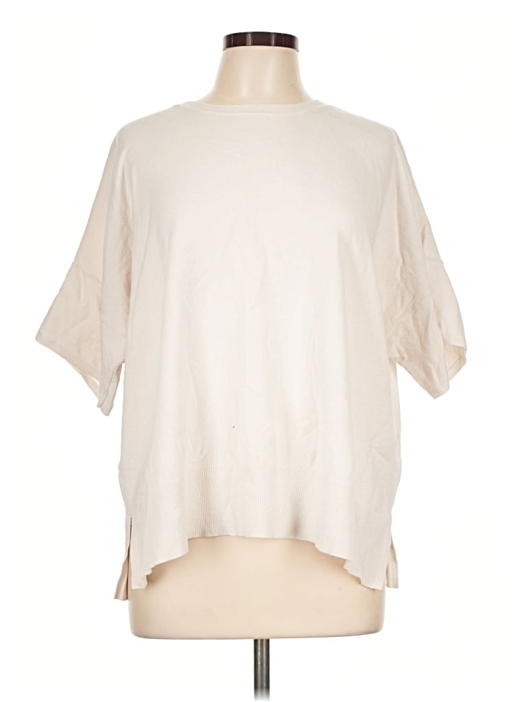 Pre-owned Splendid Poncho In Ivory