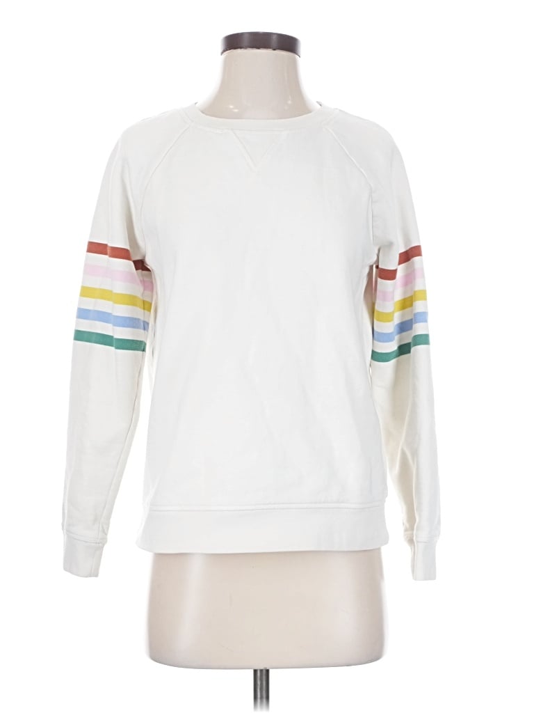 Pre-owned Boden Sweatshirt In White