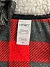 Carter's 100% Polyester Plaid Red Faux Fur Vest Size Newborn - photo 3