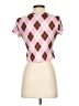 rue21 Argyle Pink Short Sleeve Top Size S - photo 2