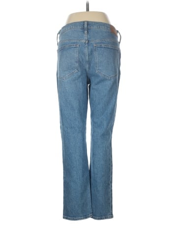 Madewell The Mid-Rise Perfect Vintage Jean in Ainsdale Wash: Knee-Rip Edition (view 2)