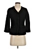 Talbots Tweed Solid Black Jacket Size 4 Petite - photo 1