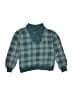 Tea 100% Cotton Checkered-gingham Green Pullover Sweater Size 7 - photo 1
