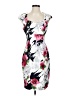 Connected Apparel Floral White Cocktail Dress Size 4 - photo 1