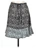 Summersalt 100% Polyester Print Gray Casual Skirt Size L - photo 2