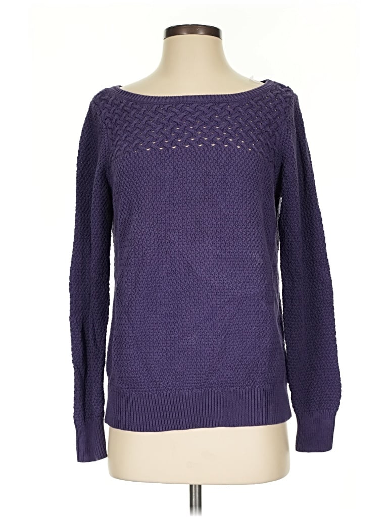Pre-owned Ann Taylor Loft Outlet Pullover Sweater In Purple