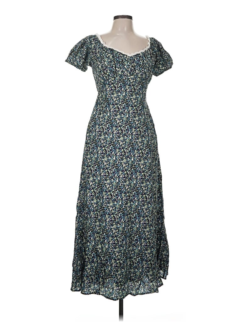 Pre-owned Modcloth Casual Dress In Blue