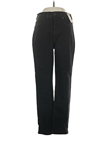 Madewell The Petite Perfect Vintage Jean in Black Frost Wash (view 1)