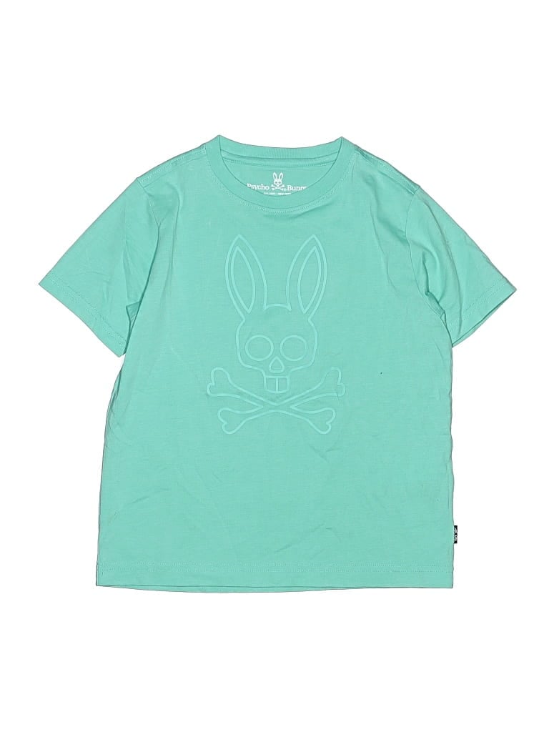 Pre-owned Psycho Bunny Kids' Short Sleeve T-shirt In Teal