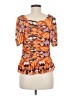 DR2 Orange Short Sleeve Blouse Size M - photo 2