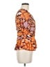 DR2 Orange Short Sleeve Blouse Size M - photo 4