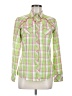 Ariat Plaid Green Long Sleeve Button-Down Shirt Size M - photo 1