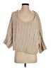 Free People Metallic Tan Pullover Sweater Size XS - photo 1