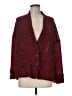 Alembika 100% Polyester Red Burgundy Cardigan Size 8 - 12 - photo 1