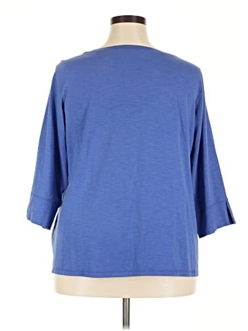 Susan Graver 3/4 Sleeve T-Shirt (view 2)