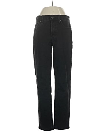 Madewell The Mid-Rise Perfect Vintage Jeans in Clean Black Wash (view 1)