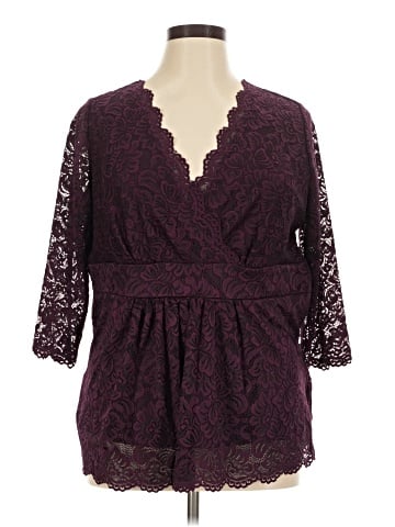 Roaman's 3/4 Sleeve Blouse (view 1)
