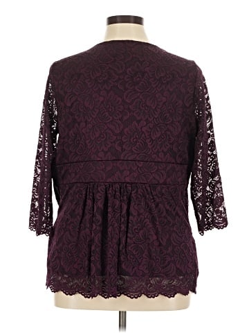 Roaman's 3/4 Sleeve Blouse (view 2)