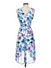 DKNY 100% Polyester Print Blue Cocktail Dress Size 0 (petite) - photo 2