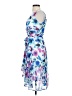 DKNY 100% Polyester Print Blue Cocktail Dress Size 0 (petite) - photo 5